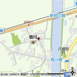 島根県江津市敬川町1077周辺の地図