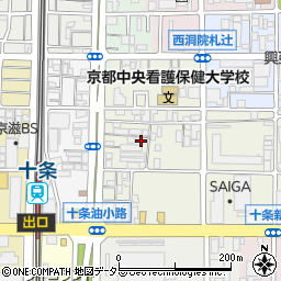 京都府京都市南区東九条松田町86周辺の地図