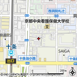 京都府京都市南区東九条松田町85周辺の地図