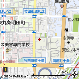 京都府京都市南区東九条柳下町39周辺の地図