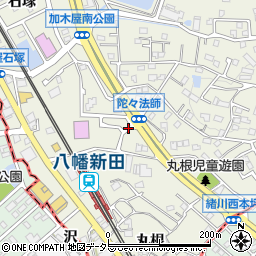 愛知県東海市加木屋町陀々法師周辺の地図