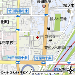 京都府京都市南区東九条柳下町49周辺の地図