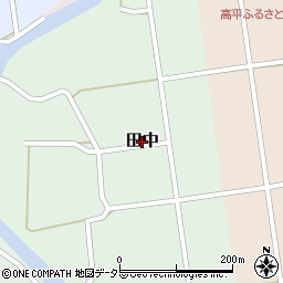 兵庫県三田市田中周辺の地図