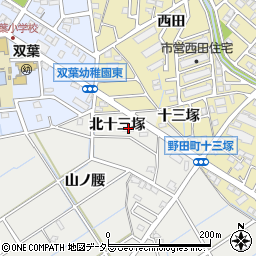 愛知県刈谷市半城土町北十三塚3-1周辺の地図