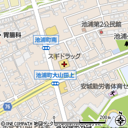 スギドラッグ池浦店周辺の地図