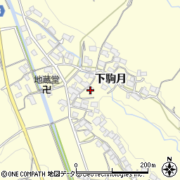 滋賀県蒲生郡日野町下駒月1073周辺の地図