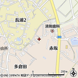 愛知県知多市日長赤坂7-4周辺の地図