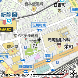 ホテルアーバント静岡周辺の地図