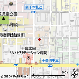 京都府京都市南区唐橋芦辺町21-23周辺の地図