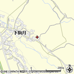 滋賀県蒲生郡日野町下駒月913周辺の地図