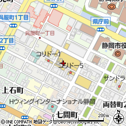 静岡伊勢丹５Ｆ　肌着・靴下・ナイトウェア周辺の地図