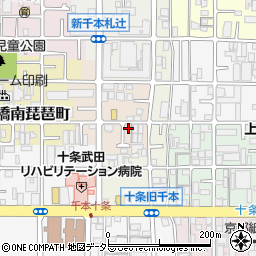 京都府京都市南区唐橋芦辺町21-5周辺の地図