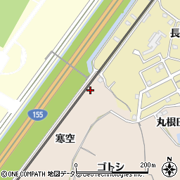 愛知県知多市日長寒空5周辺の地図