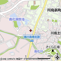 川島町南部自治会集会所周辺の地図