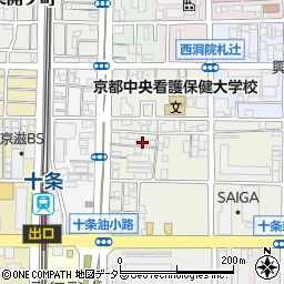 京都府京都市南区東九条松田町91周辺の地図