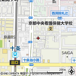 京都府京都市南区東九条松田町97周辺の地図