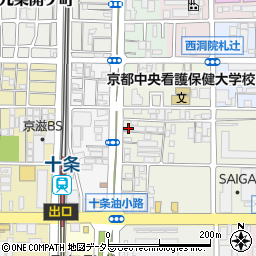 京都府京都市南区東九条松田町100周辺の地図