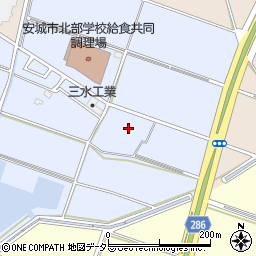 愛知県安城市新田町吉池55周辺の地図