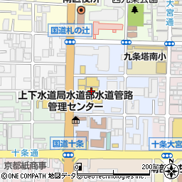 京都三菱クリーンカー十条周辺の地図