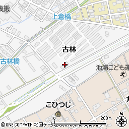 愛知県安城市篠目町（古林）周辺の地図