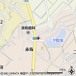 愛知県知多市日長赤坂81-2周辺の地図