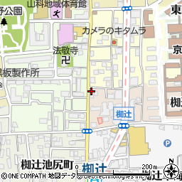 大阪ガスサービスショップエネルギーステーション山科店周辺の地図