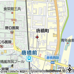 滋賀県大津市唐橋町周辺の地図
