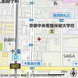 京都府京都市南区東九条松田町101周辺の地図
