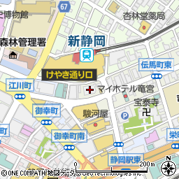 音楽有線放送ＵＳＥＮ受付センター　静岡支店周辺の地図