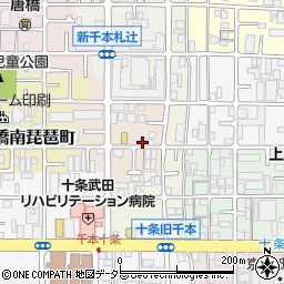 京都府京都市南区唐橋芦辺町18周辺の地図