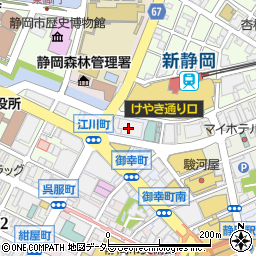 静岡市立御幸町図書館周辺の地図