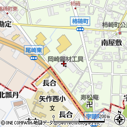 愛知県安城市柿碕町（猪ノ背）周辺の地図