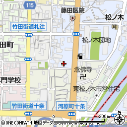 京都府京都市南区東九条東札辻町4周辺の地図