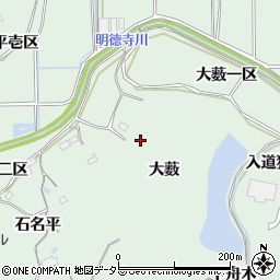 愛知県東浦町（知多郡）緒川（大薮）周辺の地図
