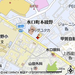 ファミリーマート水口本綾野店周辺の地図