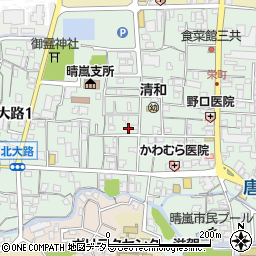 滋賀県大津市栄町周辺の地図
