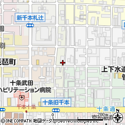 京都府京都市南区西九条唐戸町34周辺の地図