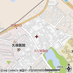 滋賀県甲賀市水口町古城が丘周辺の地図