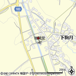 滋賀県蒲生郡日野町下駒月1821周辺の地図