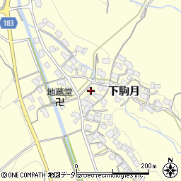 滋賀県蒲生郡日野町下駒月1070周辺の地図