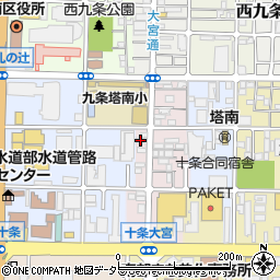京都府京都市南区西九条御幸田町107周辺の地図