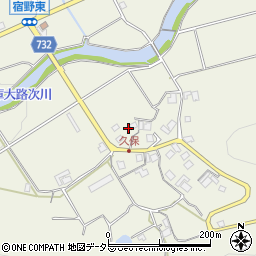 大阪府豊能郡能勢町宿野423周辺の地図