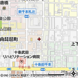 京都府京都市南区唐橋芦辺町19周辺の地図