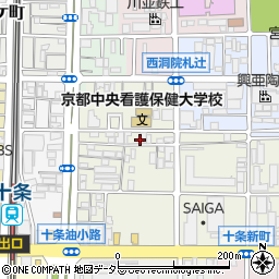 京都府京都市南区東九条松田町115周辺の地図