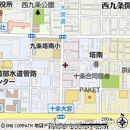 京都府京都市南区西九条御幸田町15周辺の地図