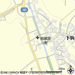 滋賀県蒲生郡日野町下駒月1813周辺の地図