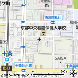 京都府京都市南区東九条松田町111周辺の地図
