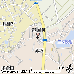 愛知県知多市日長赤坂47-2周辺の地図