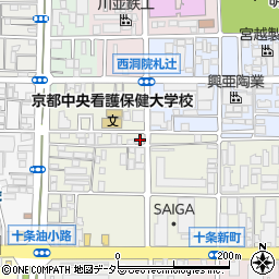 京都府京都市南区東九条松田町117周辺の地図