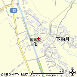 滋賀県蒲生郡日野町下駒月1831周辺の地図